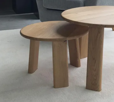 Produktbild von Beistelltisch 50cm 'Oslo' Wildeiche massiv geölt