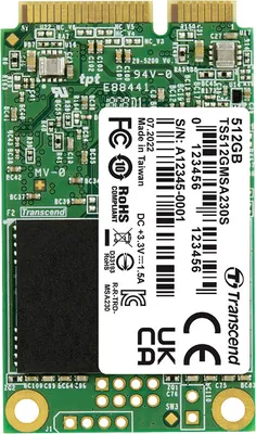 Image de Transcend MSA230S - SSD - 512 Go - interne - mSATA - SATA 6Gb/s