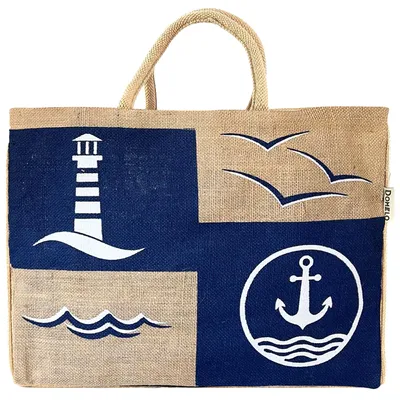 Produktbild von Domelo Einkaufstasche groß Jute Tasche Strandtasche XXL Damen Einkaufskörbe