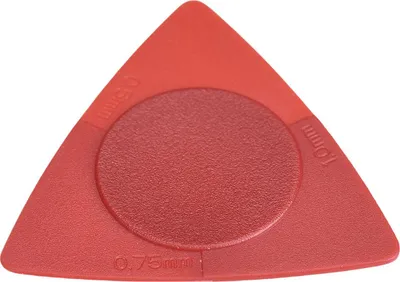 Obrázok produktu pre 0,5 mm, 0,75 mm, 1,0 mm - balenie gitarových trsátok z ABS pre gitarové príslušenstvo s ergonomickým dizajnom a úchopom bez trenia, zlepšuje zážitok z hry, praktické pre gitaru (červené)