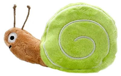 Produktbild von Aumüller Katzenkissen Schnecke grün-braun mit Füllung 16 x 11 x 4 cm