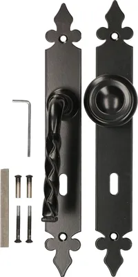 Produktbild von KOTARBAU® Türdrücker Türklinke-Türknauf Drückergarnitur für Türen Tore Schild BB 90 mm