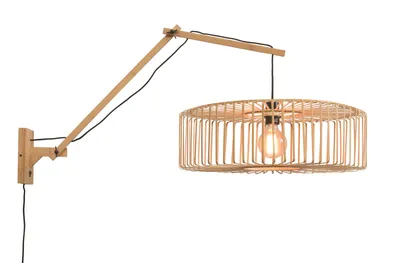 Produktbild von GOOD&MOJO - Wandlampe Bromo - Bambus - 105x60x55cm
