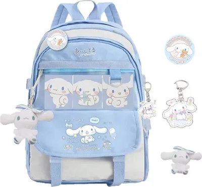 Produktbild von Niedlicher Freizeitrucksack, Kawaii Cartoon Rucksack, 30 x 15 x 40 cm