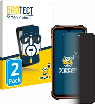 Produktbild von 2x BROTECT Sichtschutzfolie für Hotwav Cyber 13 Anti-Spy Privacy Sichtschutz Blickschutz Folie Blaulicht-Schutz