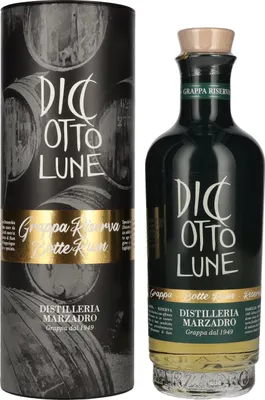 Produktbild von Marzadro DICIOTTO Lune Grappa Riserva Botte Rum 42% Vol. 0,5l in Geschenkbox