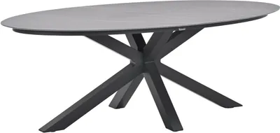 Produktbild von Garden Impressions Scotland Tisch - 230x115 cm - carbon black - Centostone Napoli grey