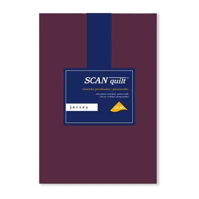 Obrázek produktu pro SCANquilt prostěradlo JERSEY ELASTIC LYCRA lilková 95% dlouhovlákná česaná bavlna 5% elastan 90 x 200 cm