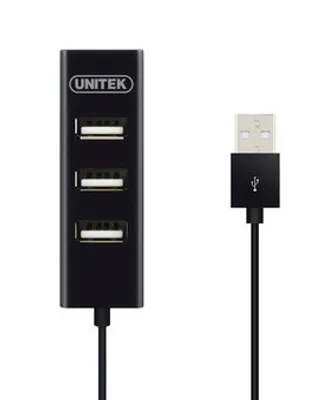 Obrázek produktu pro UNITEK Y-2140, USB 2.0 Type-A, USB 2.0 Type-A, 480 Mbit/s, Černá, 0,8 m, USB