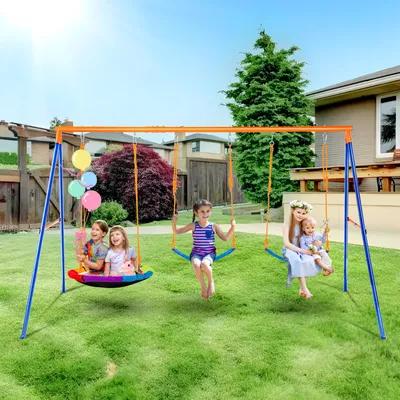Immagine prodotto di Altalena da giardino 1 piattino 2 cinghie Seggiolini per altalena Telaio A