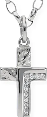 Produktbild von JuwelmaLux Kreuz Anhänger Silber 925 mit Zirkonia JL20-02-0297