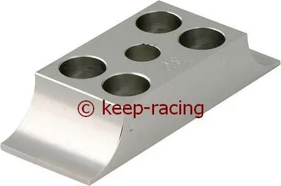 Produktbild von Klammer für Motorbock, Aluminium, 30/92mm, silber eloxiert