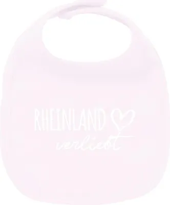 Produktbild von Huuraa Unisex Babylatz Rheinland verliebt Geschenk Babypink  Baumwolle Rheinland Mitbringsel