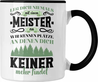 Produktbild von Trendation - Meister Prüfung Bestanden Geschenk Meisterprüfung Tassen Mann Metallbauer Schreiner Dachdecker Maler Elektrotechnik Elektronik (Schwarz)