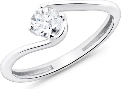 Produktbild von JEWLIX Damenring aus 9K Weißgold mit Zirkonia
