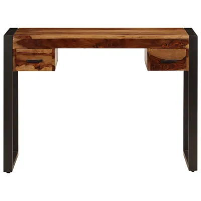 Zdjęcie produktu dla Biurko vidaXL z 2 szufladami, 110 x 50 x 77 cm, z litego drewna akacjowego