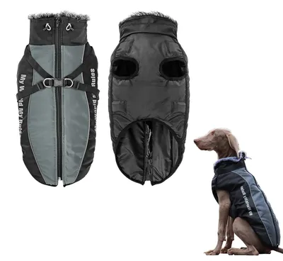 Productafbeelding van SolidKeus - Warm Waterdichte Winterjas voor Grote Honden