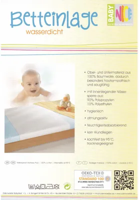 Produktbild von Odenwälder wasserdichte Betteinlage weiß 90x100