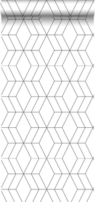 Obrázek produktu pro ESTAhome tapeta Art Decó vzor bílá a černá - 139149 - 0,53 x 10,05 m