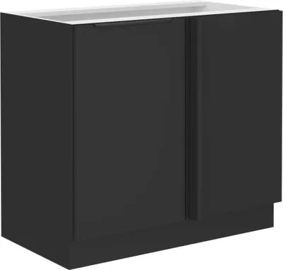 Produktbild von Eckschrank Siena schwarz 105 ND 1F BB