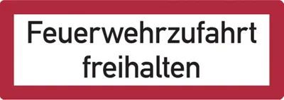 Produktbild von Dreifke® | Schild Feuerwehrschild, Feuerwehrzufahrt freihalten - DI - 594x210...