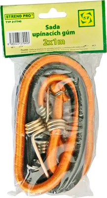 Obrázek produktu pro Gumový napínák Strend Pro LB342, 8 mm, 2x 100 cm, s ocelovými háčky