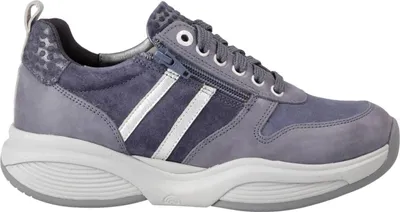Produktbild von Xsensible SWX3 Lady Damen Sneaker, Abrollschuh, Schnürer, Leder, Denim Combi - Damenschuhe Bequeme Schnürschuhe, Blau, leder