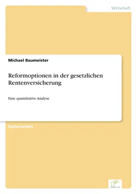 Produktbild von Reformoptionen in der gesetzlichen Rentenversicherung