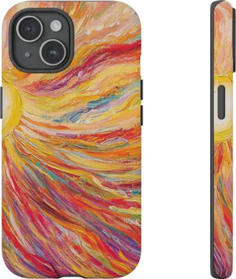 Produktbild von Abstrakte Sonnenstrahlen – Hülle Kompatibel mit iPhone 15