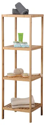 Produktbild von Regal 4 Etagen, Bambus 115 x 35 x 35cm