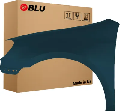 Immagine prodotto di BLU Parafango compatibile con VW Volkswagen GOLF VI 6 Hatchback LC5F Sinistra Blau GraphitBlau | 2008-2016 | Anteriore | Verniciato | Pronto per il montaggio | Acciaio