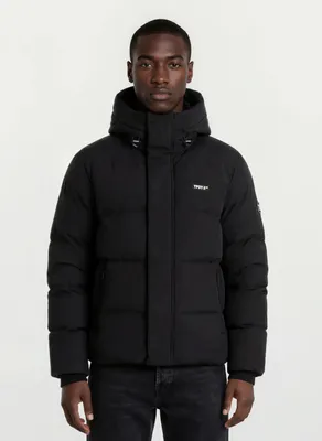 Produktbild von Edris Herren Winterjacke Kapuze Schwarz L