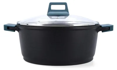 Image de Quid Confort, marmite en aluminium moulé, 28 cm, 6,6 litres, aluminium, adaptée aux plaques de cuisson