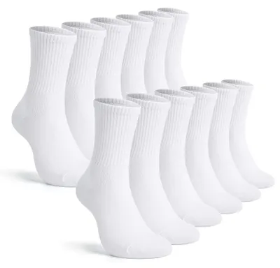 Produktbild von Set aus 12 Baumwoll-Sportsocken für Erwachsene