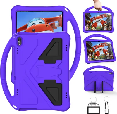 Obrázek produktu pro Dětské pouzdro pro Lenovo Tab M10 TB-X505X/F/ Smart Tab M10 TB-X605F/ Tab P10 TB-X705F/L, EVA lehké nárazuvzdorné pouzdro s skládacím stojánkem a rukojetí Fialová
