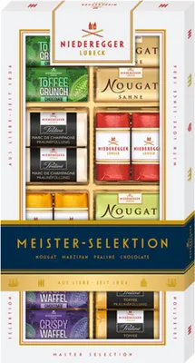 Produktbild von Niederegger Nougat Pralinen Variationen Meister Selektion 500g