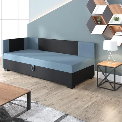 Obrázok produktu pre Čalúnená posteľ 120x195 MERY PLUS 2 - modro šedá / čierna