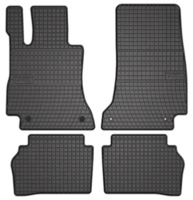 Image de Tapis de sol en caoutchouc pour Mercedes Klasa E S213 2016-2023 (break) – 4 pièces, noirs, sur mesure