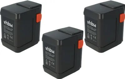 Produktbild von vhbw 3x Akku kompatibel mit Gardena AccuCut 450 Li (8841-20) Grasschere, Strauchschere Heckenschere Gartengeräte (3000mAh 18V Li-Ion)