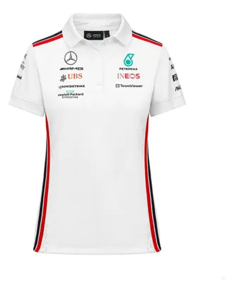 Produktbild von Mercedes Team Damen Polohemd, Weiß, 2023 XXL