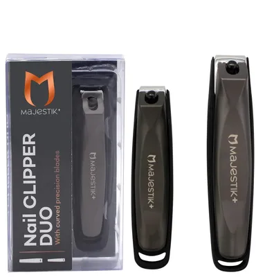 Produktbild von Nagelknipser-Set – Aus Edelstahl, mit Auffangbehälter und gebogener Schneide