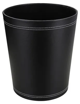 Immagine prodotto di Omgoods - Contenitore per rifiuti in pelle, dal design classico, ideale per l'ufficio e la casa