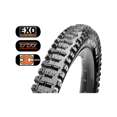 Obrázok produktu pre Maxxis Minion DHR II, 27.5", MTB, Tubeless Ready pneumatika (pripravená na bezdušové použitie), Vystužený plášť (pevný), Zjazd z kopca, Off-road, Čierna