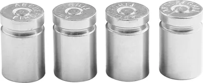 Productafbeelding van Ventieldopjes voor banden, 4 stuks, aluminium - universele ventieldopjes voor bandenluchtdruk (zilver)