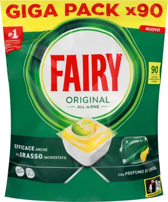 Image de FAIRY Original Capsules vaisselle tout-en-un 1 paquet - 90 pièces.