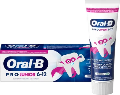 Obrázok produktu pre Oral-B Szczoteczka do zębów Pro-Junior dla dzieci 6-12 lat