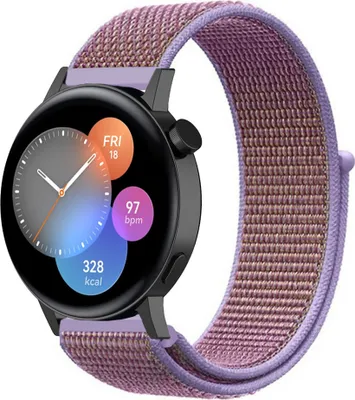 Produktbild von Strap-it Huawei Watch GT 3 42mm Nylonband (Lila)