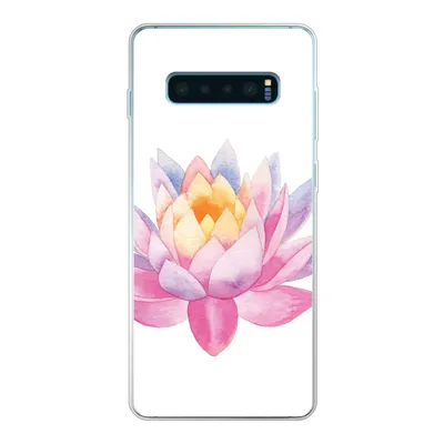Produktbild von MuchoWow® Handyhülle Schutzhülle Hülle für Samsung Galaxy S10 Lite Aquarell - Blume - Seerose Silikon Softcase Handy Hülle - Schutz