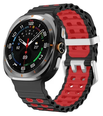Produktbild von Für Samsung Galaxy Watch Ultra / Ultra 2025 Ocean Design Two Color Silikon Armband