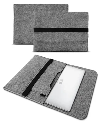Produktbild von Sleeve Hülle für Dell Inspiron 14 Tasche Filz Notebook 14 Zoll Case Laptop CoverFarben:Grau